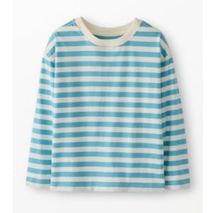 NWT  Hanna Andersson LS tee- relaxed fit SIZE 12